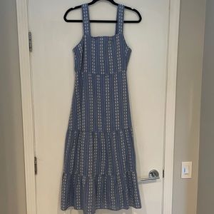 Madewell, embroidered dress, size6, WORN ONCE